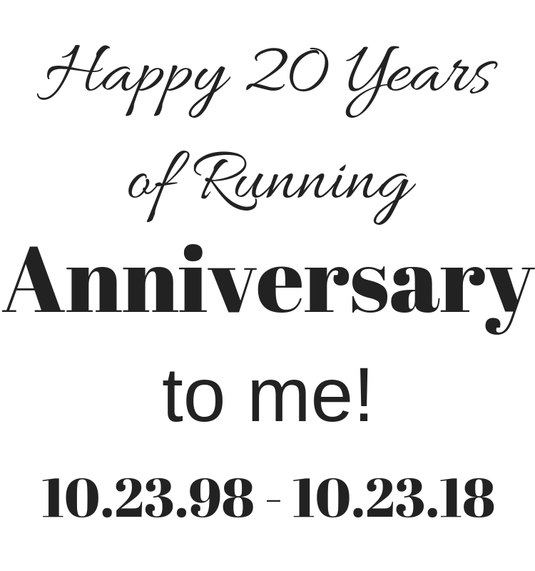 Happy Running Anniversary to Me!